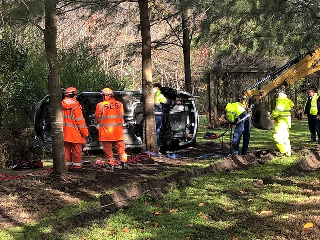 Mr Pollard’s car which was missing after flooding has this morning been recovered this morning from Bowral. He died after the vehicle was washed from the road. Source: FACEBOOK Word On The Street