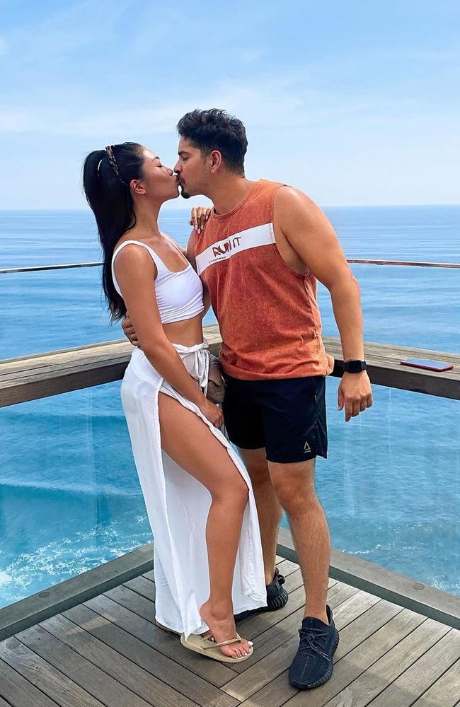 Ms Lu and Mr Khan are considered a Perth glamour couple. Picture: Instagram