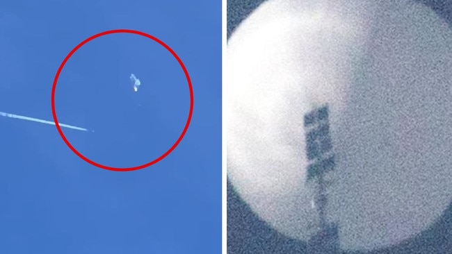 A Chinese surveillance balloon has been shot down by the US.