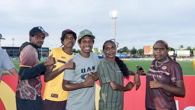 Fans at the Gold Coast Suns v Hawthorn AFL match at TIO Stadium. Picture: Pema Tamang Pakhrin