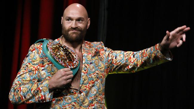 Tyson Fury will defend his WBC heavyweight title against Deontay Wilder in Las Vegas this weekend. Picture: Ethan Miller/Getty Images