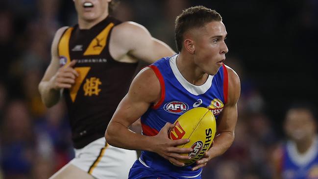 Charlie Clarke in action for the Western Bulldogs. Picture: Michael Klein