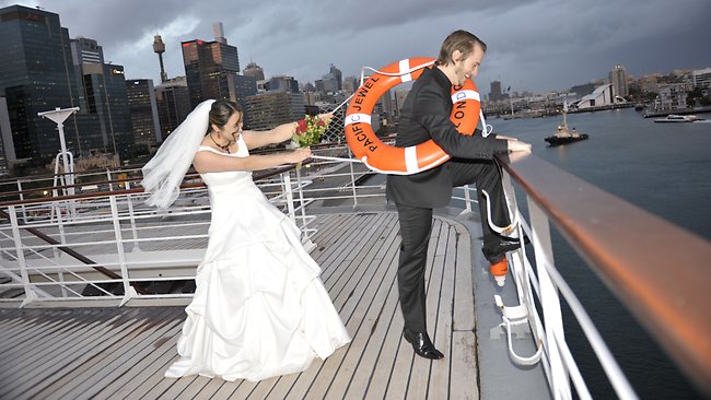 Cruise ship wedding