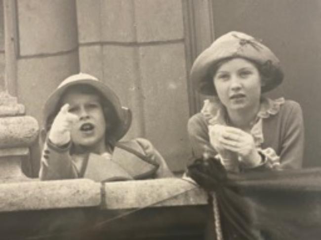 Young Elizabeth appeared often with her sister, Margaret, in the unpublished archives. Picture: Getty Images