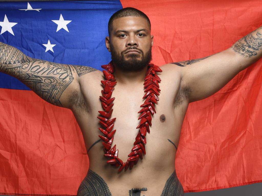 Tafa has been flying the Samoan flag for years. Picture: Mike Roach/Zuffa LLC