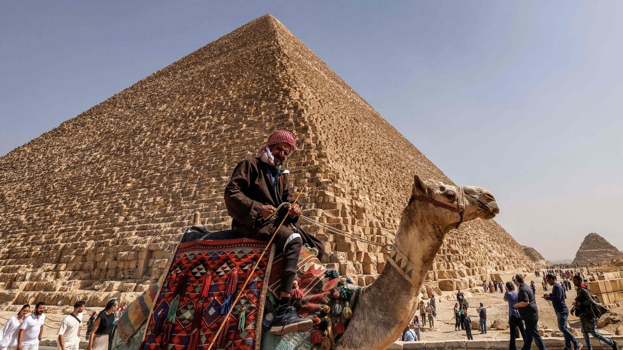 The Great Pyramid is the last surviving structure of the seven wonders of the ancient world. (Photo by Khaled DESOUKI / AFP)