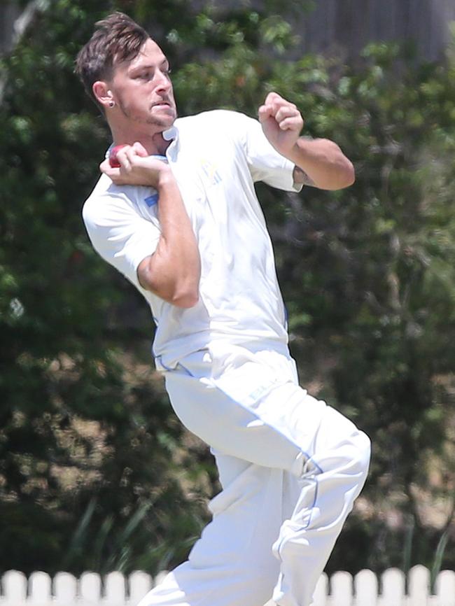 Liam Hope-Shackley starred with bat and ball for the Dolphins’ men. Picture: Mike Batterham