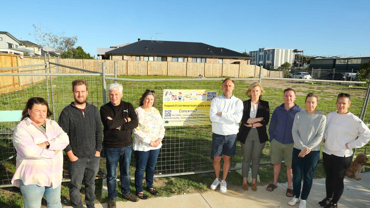 Opponents to The Haven in Torquay at the land earmarked for development opposite Torquay Coast Primary School. Picture: Alison Wynd