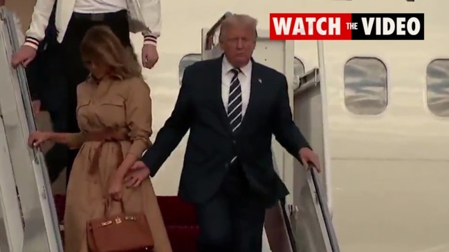 Melania Trump refuses Donald Trump’s hand