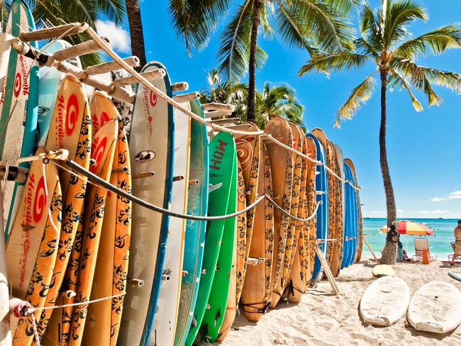 LEARN TO SURF AT WAIKIKI BEACH Head down to the famous Waikiki Beach and take your pick of surfing school operators offering small group or private lessons. Then grab a board and hit the waves!