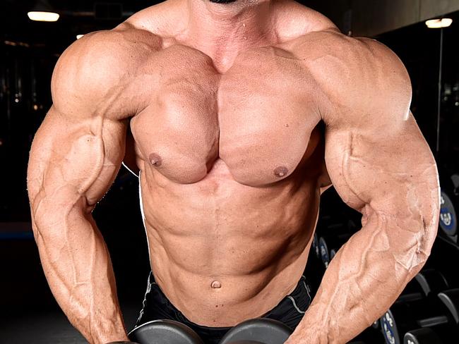 Pro Body Builder James Ormsby, is putting his hat in the ring for a pro card at the Arnold Classic. Picture: Alix Sweeney