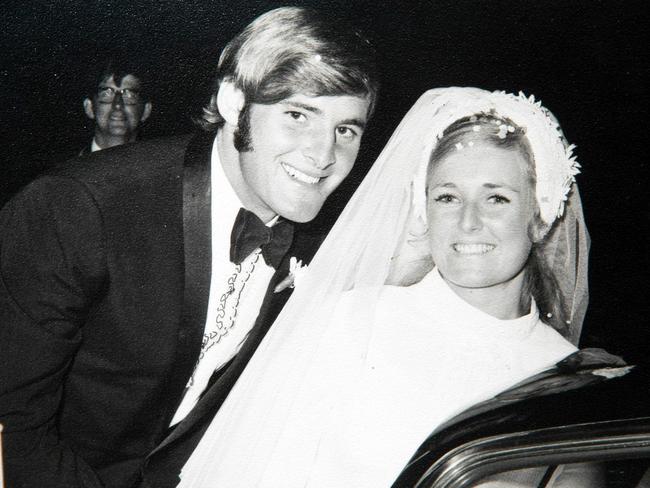 Chris amd Lynette Dawson on their wedding day 26 March 1970.