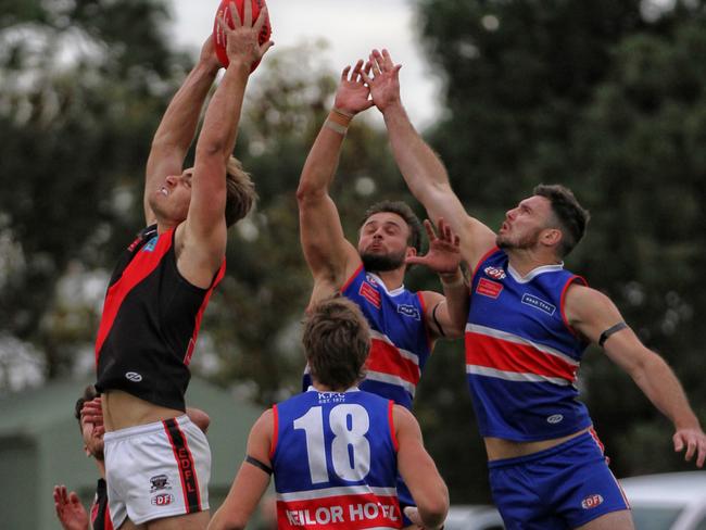 Matthew Watson booted four goals for Pascoe Vale on Saturday. Picture: Aaron Cook 