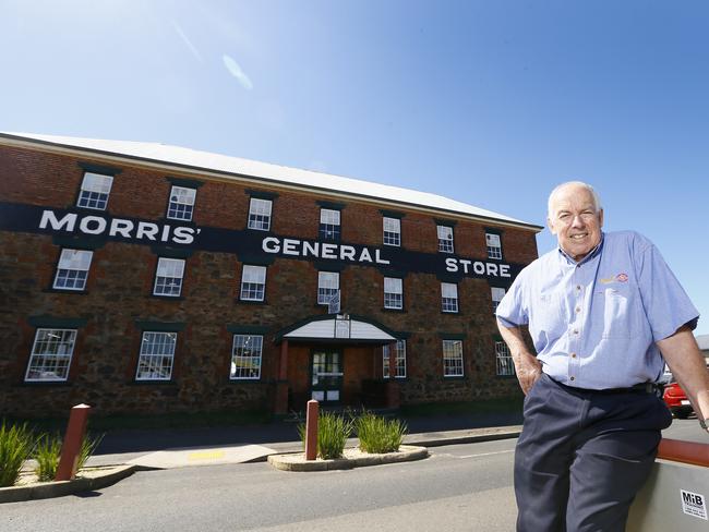 The general store in Swansea, Tasmania, has been in the Morris family’s hands for 150 years. Proprietor Jim Morris pictured. Picture: MATT THOMPSON