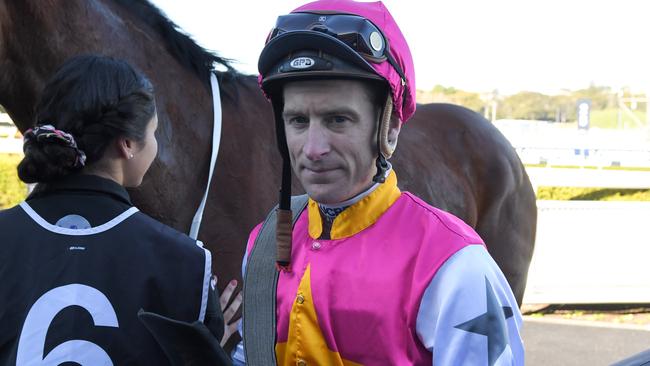 Jockey Blake Shinn should again do the job for punters when he takes a book of rides at Sunday’s Sale meeting. Picture: AAP.