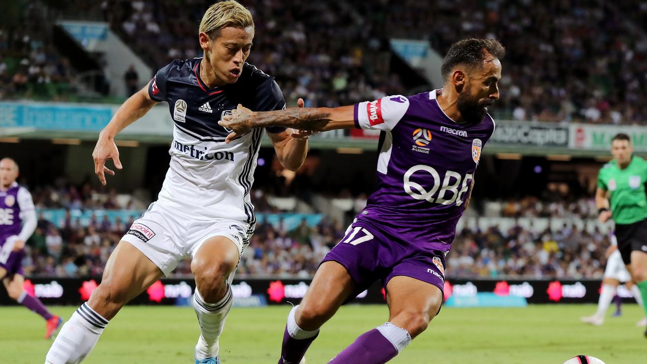 A-League: Perth Glory vs Melbourne Victory, result, goals, video, Ola Toivonen, A-League 5000th goal, Keisuke Honda