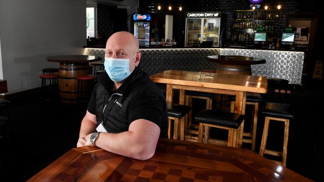 Tough restrictions imposed on the S-E had left local business owners, including Aaron Davis, Hotel Manager of Jens Hotel, Mt Gambier, baffled. Picture: Tricia Watkinson