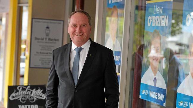 IN TOWN: Deputy Prime Minister Barnaby Joyce during his visit to Gympie this week. Picture: Renee Albrecht