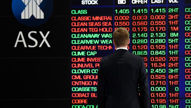 In its worst trading day since the 2008 global financial crisis, Australia’s benchmark S&amp;P/ASX 200 share index plunged 455.6 points. Picture: AAP