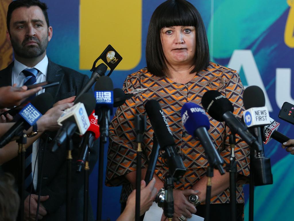 Raelene Castle will attend Monday’s meeting with Israel Folau in Melbourne.