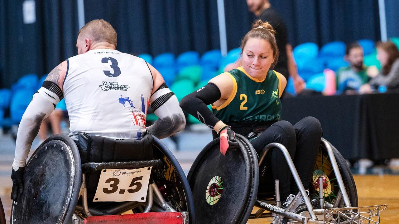 Wheelchair rugby star Emilie Miller. Picture: Contributed.