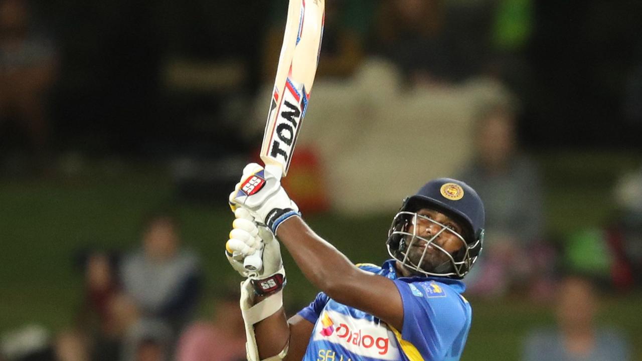 Thisara Perera thumped 140 against New Zealand. Photo: MICHAEL BRADLEY / AFP.