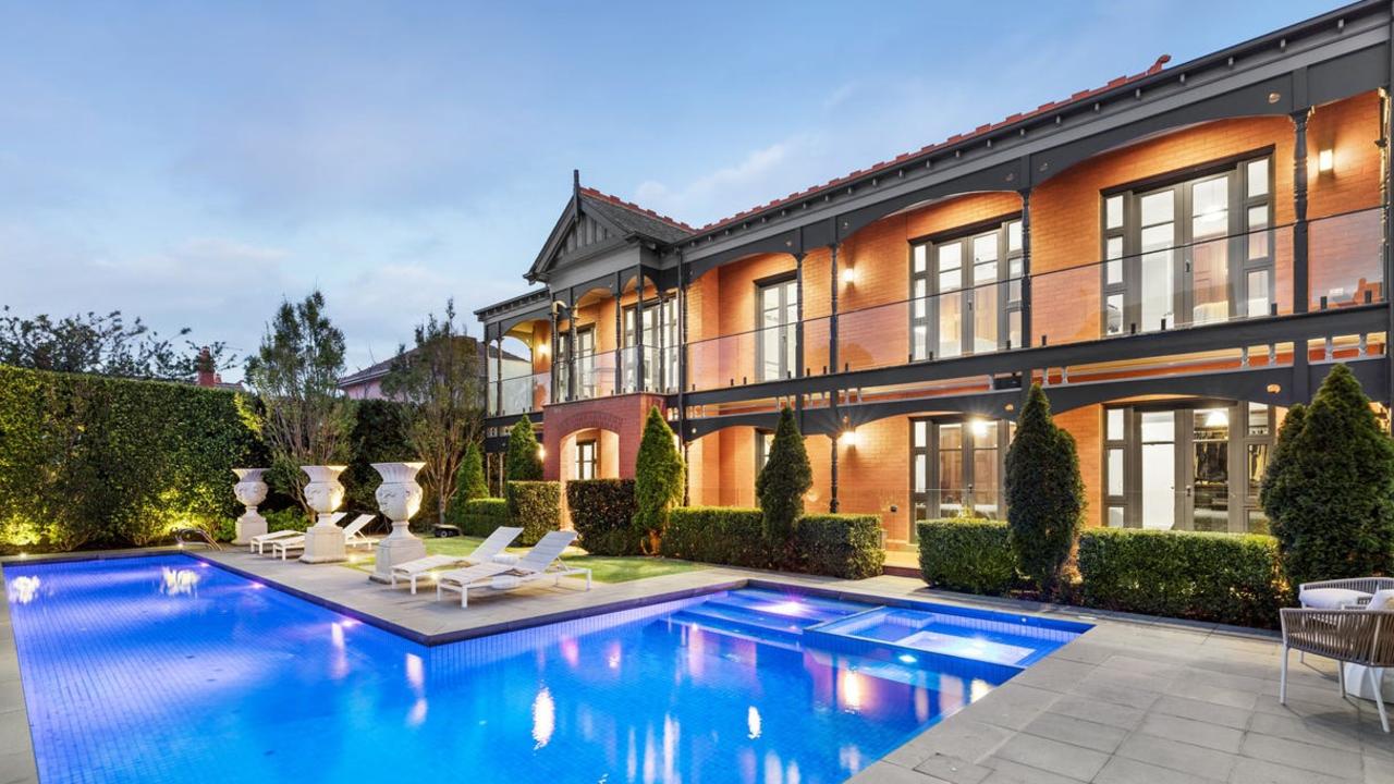 Named Gladswood, this mansion at 16 Rothwell St, Ascot Vale, boasting an impressive pool had a $6.4m-$6.8m price guide.