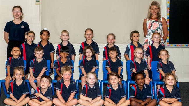 Mackay Christian College Prep C photo Back row: Taya, Youvanraj, Kieran, Alexis, Kaylin, Miles, Lexie-JadeMiddle row: Brooklyn, Cooper, Gregory, Ellessia, Renier, Charlotte, Jeriah Front row: Destiny, Ben, Archer, Liane, Haisley, Tendiso, Sophia Teacher: Mrs Brooke Templeman Teacher Aide: Ms Shona Parkinson Picture: Michaela Harlow.