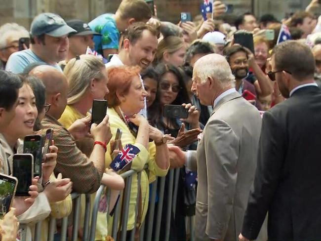 King Charles and Queen Camilla greet Sydneysiders after attending church service