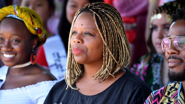 Co-founder of the Black Lives Matter movement Patrisse Cullors has labelled the police the “single most terrorist organisation”. Picture: AAP Image