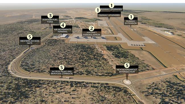 RAAF base Tindal RAAF base Tindal’s strategic military importance has been reinforced with the Federal Government now going to spend $1.6 billion — a boost of $1.1 billion — on further works to the base. Picture: Supplied