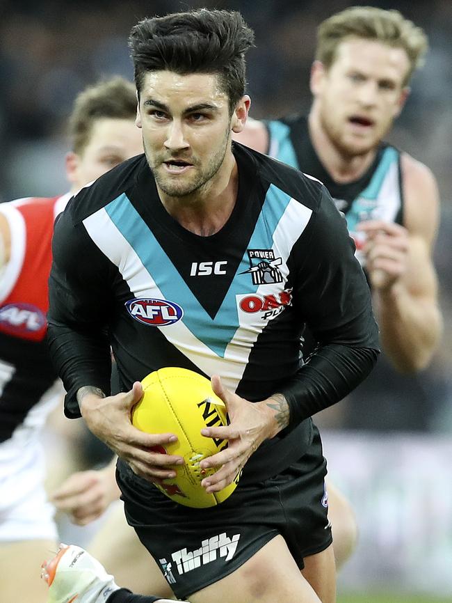 Chad Wingard wants to go to Hawthorn. Picture: Sarah Reed