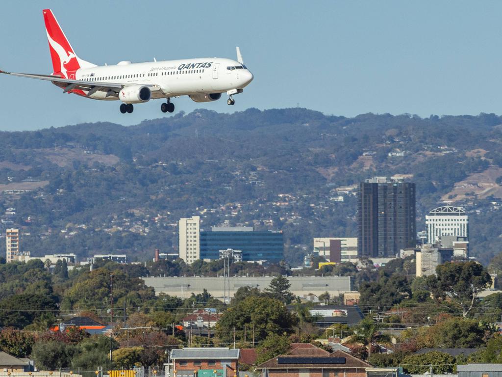 Hundreds of Qantas engineers took industrial action on Friday morning over pay disputes. Picture: NewsWire / Ben Clark