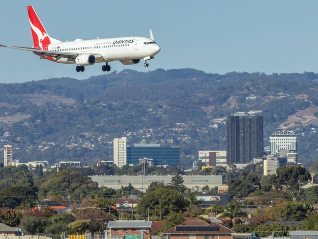 Hundreds of Qantas engineers took industrial action on Friday morning over pay disputes. Picture: NewsWire / Ben Clark