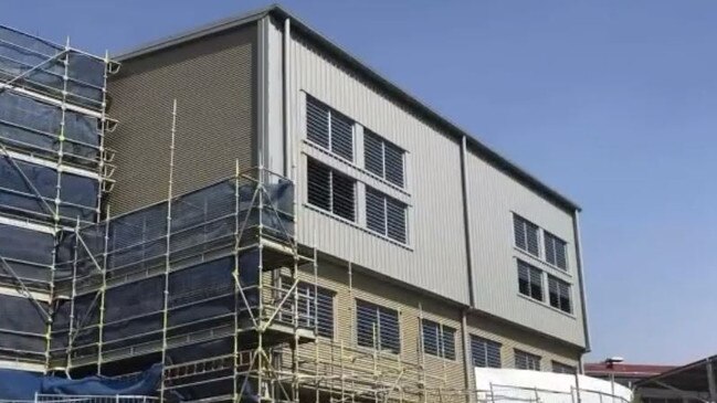 Brand new two storey classrooms at Pacific Pines State High School. The new rooms which were finished in the final week of school will be furnished over the school break.