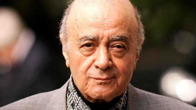 (FILES) Harrods department store owner Mohamed Al Fayed arrives at the London High Court, 27 July 2007, for the preliminary hearing ahead of the coroner's inquest into the death of princess Diana. Tycoon Mohamed Al-Fayed, a controversial billionaire and the father of Dodi who was killed along with Princess Diana in 1997, has died aged 94 his family said in a statement Friday, September 1, 2023. (Photo by SHAUN CURRY / AFP)