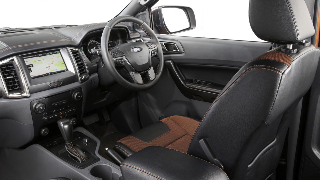 High-end versions such as the Wildtrak get premium interiors. Picture: Supplied