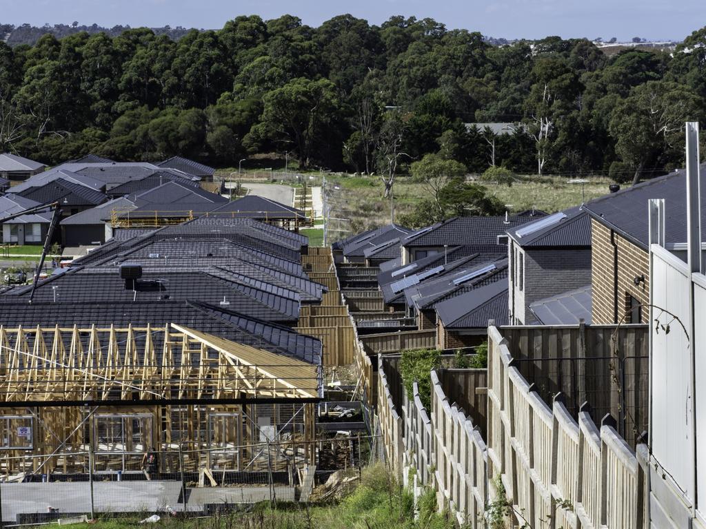 New housing development in Melbourne.