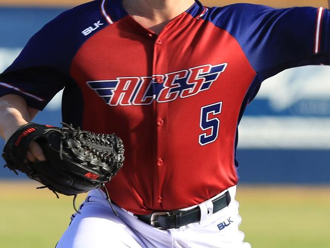 ABL 2018/2019 -MELBOURNE ACES V Adelaide Bite - Saturday 12th Jan 2019. Action from Game 2 of the Australian Baseball League (ABL) 2018/2019 season between the MELBOURNE ACES VAdelaide Bite at Melbourne Ballpark, Laverton Victoria. This image is for Editorial Use Only. Any further use or individual sale of the image must be cleared by application to the Manager Sports Media Publishing (SMP Images). PHOTO : TANIA CHALMERS - SMP IMAGES