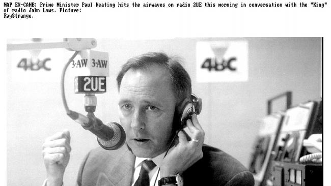 Federal treasurer Paul Keating made his famous ‘banana republic’ comment to radio broadcaster John Laws in 1986. Picture: Ray Strange.