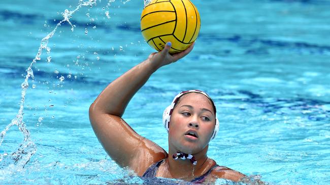 BSHS student and water polo rookie from Mermaids Taafili Taoso. Picture, John Gass