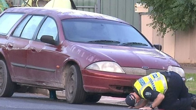 A 37-year-old man attempting to cross the road has been struck and killed by a passing car at Elizabeth Grove. Picture: 7News