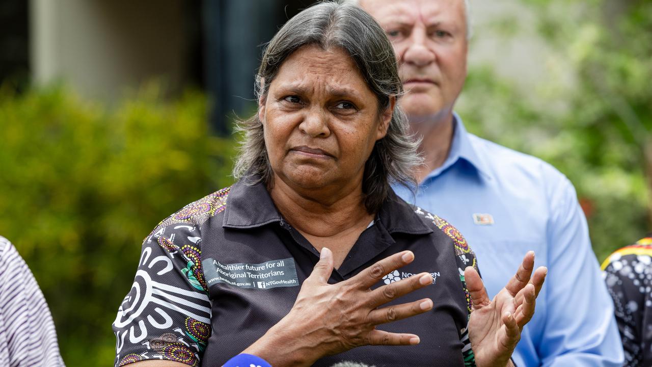 NT Health director of workforce development Maureen Namitch at the announcement for Aboriginal students who want to gain professional health qualifications in the Northern Territory can now apply for the 2025 intake of the NT Health Aboriginal Cadetships Program. Picture: Pema Tamang Pakhrin