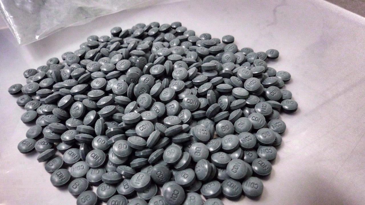 Fentanyl pills seized by Canadian police. Picture: The Canadian Press