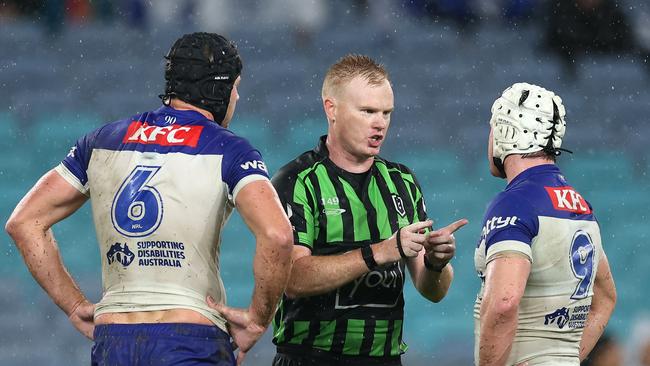 It was a rough night all round for the undermanned Bulldogs. (Photo by Cameron Spencer/Getty Images)