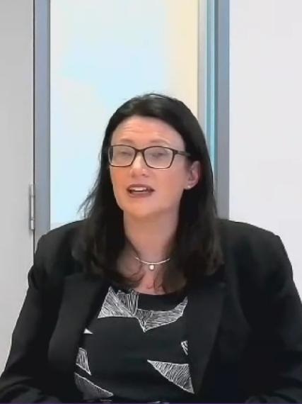 Emergency Management director Merrin Bamert gives evidence at the Hotel Quarantine Inquiry in Melbourne on Friday, September 11.