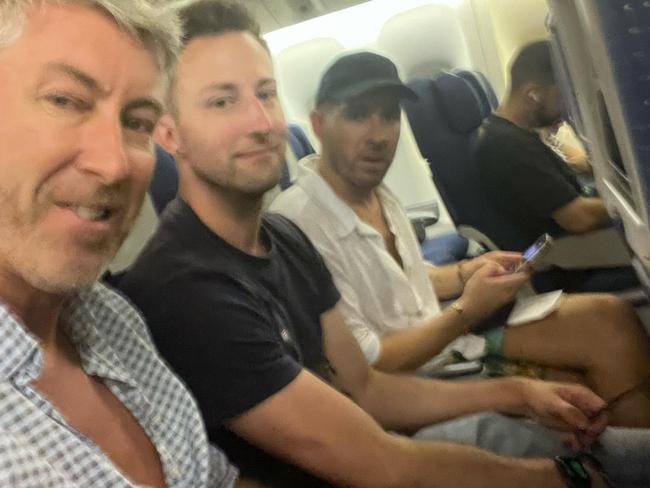 Sheridan and his friends managed to board a flight to Athens.