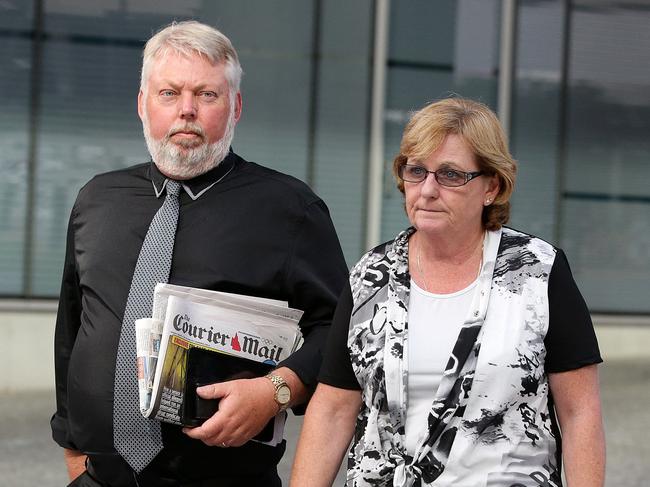 Bruce and Denise Morcombe say listening to Brett Peter Cowan speak in court will haunt them foever. Picture: Liam Kidston