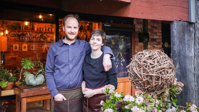 Co-proprietors Lachlan Gardner and Zoe Birch. Picture: Nicole Cleary