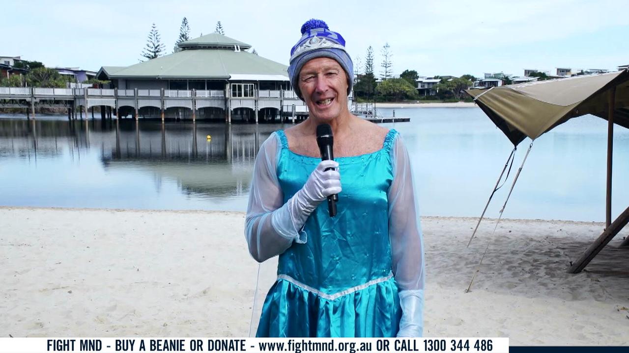 Craig Bellamy dressed up as Disney's Princess Elsa for the Big Freeze.